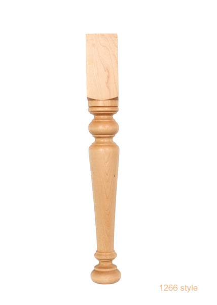 Turned Pine Table Leg - 29 Inch x 3 1/2 Inch