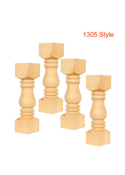 Set of 4  Unfinished Coffee Table Legs  (14" X 4 ")