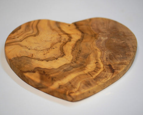 Heart Shaped Olive Wood Cutting/Charcuterie Board