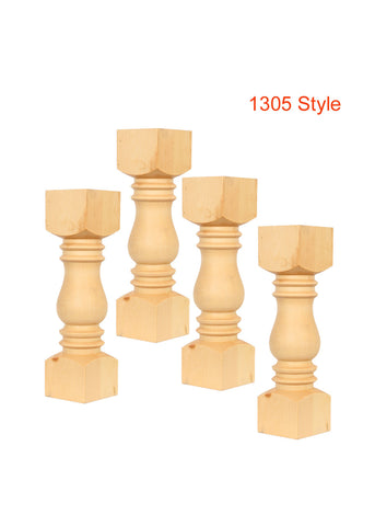Set of 4  Unfinished Coffee Table Legs  (14" X 4 ") - TABLELEGSHOP